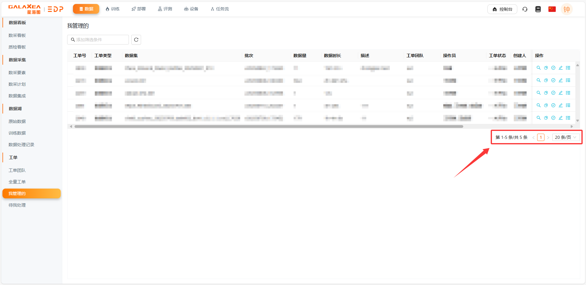切换分页/页大小