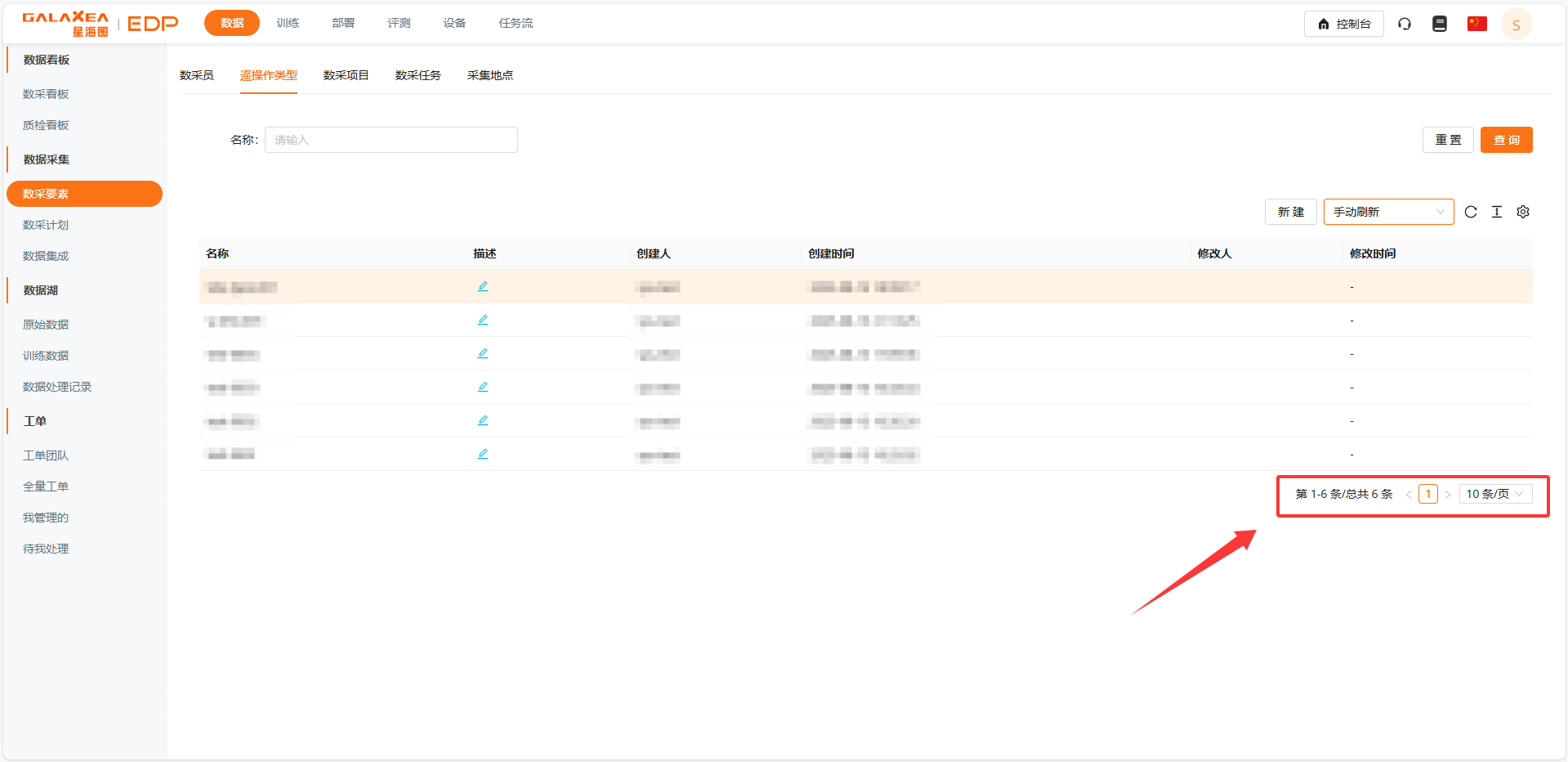 切换分页/页大小