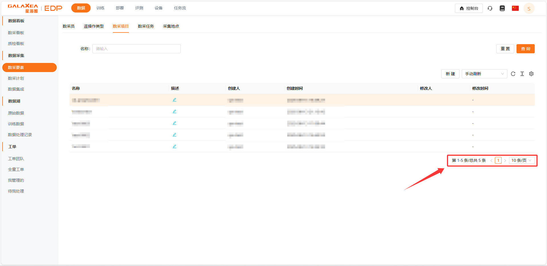 切换分页/页大小